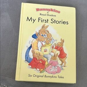 RARE Royal Doulton Bunnykins My First Stories Book - Yellow Cover
